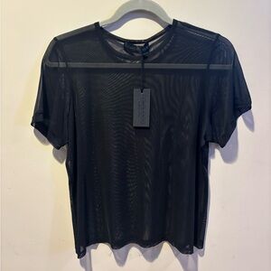 Foxblood Mesh Short Sleeve Tee